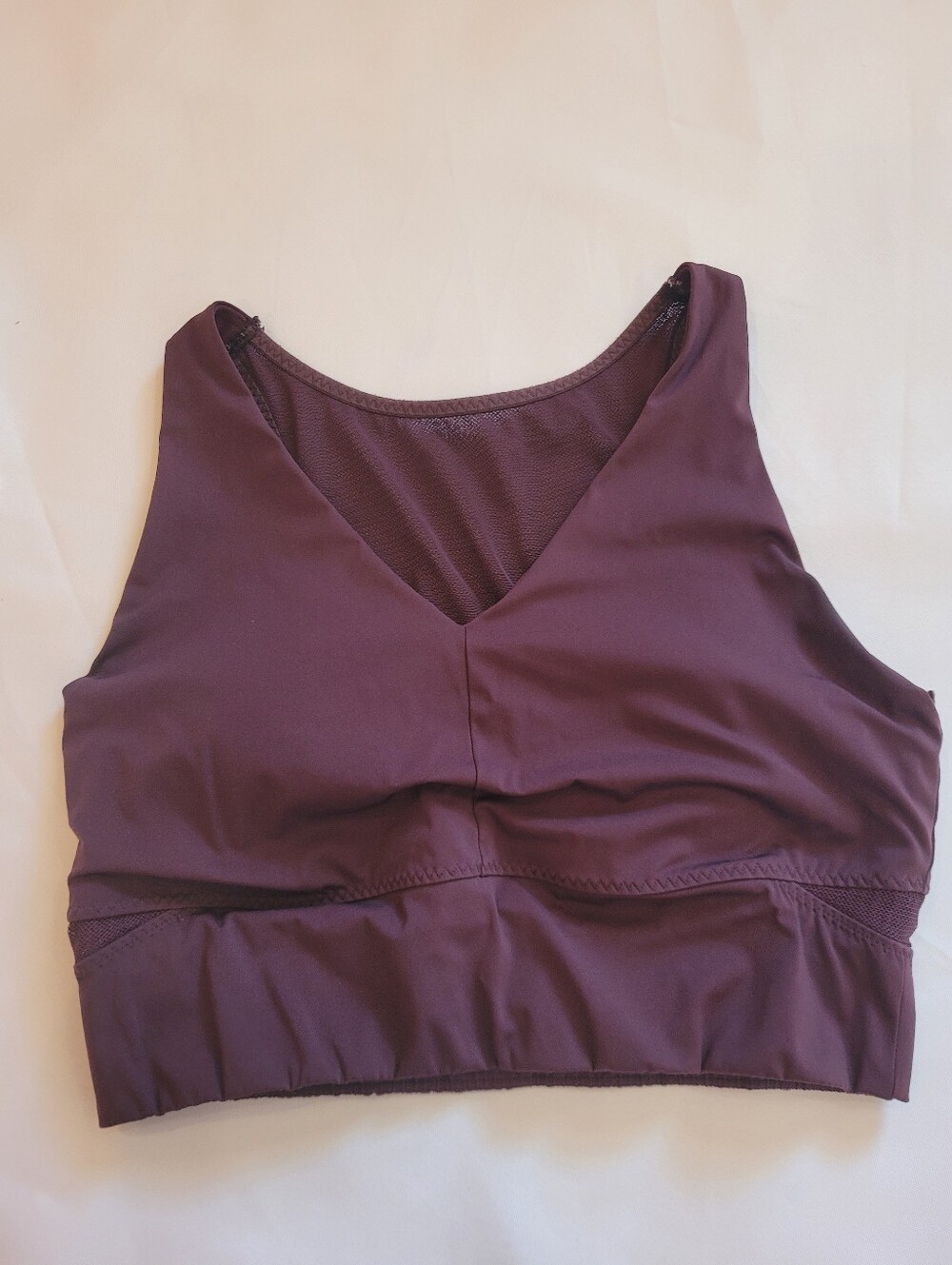 Athleta Women's Deep Plum V-Neck Sports Bralette Small